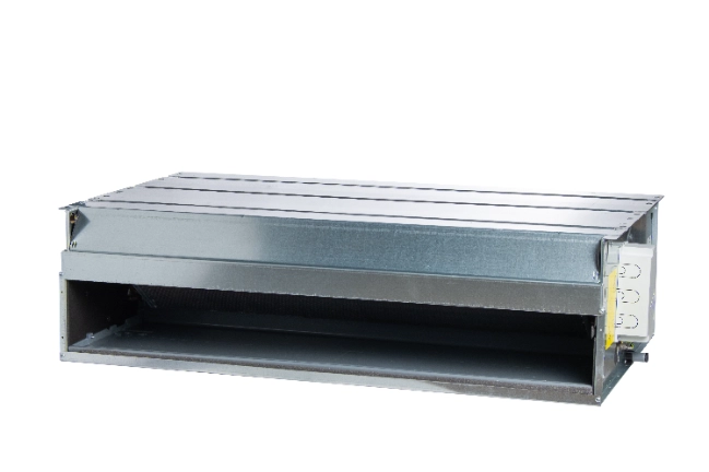 Attēls, kurā parādīta MyCond HPL sērijas ventilatoru spoileru iekārtas ar vidēju ESP ventilatoru, kas darbojas ar vidēju ESP, energoefektivitāte.
