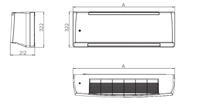 MyCond FHW Sienas ventilatoru spirāles ar Modbus vadību viedās mājas automatizācijai.