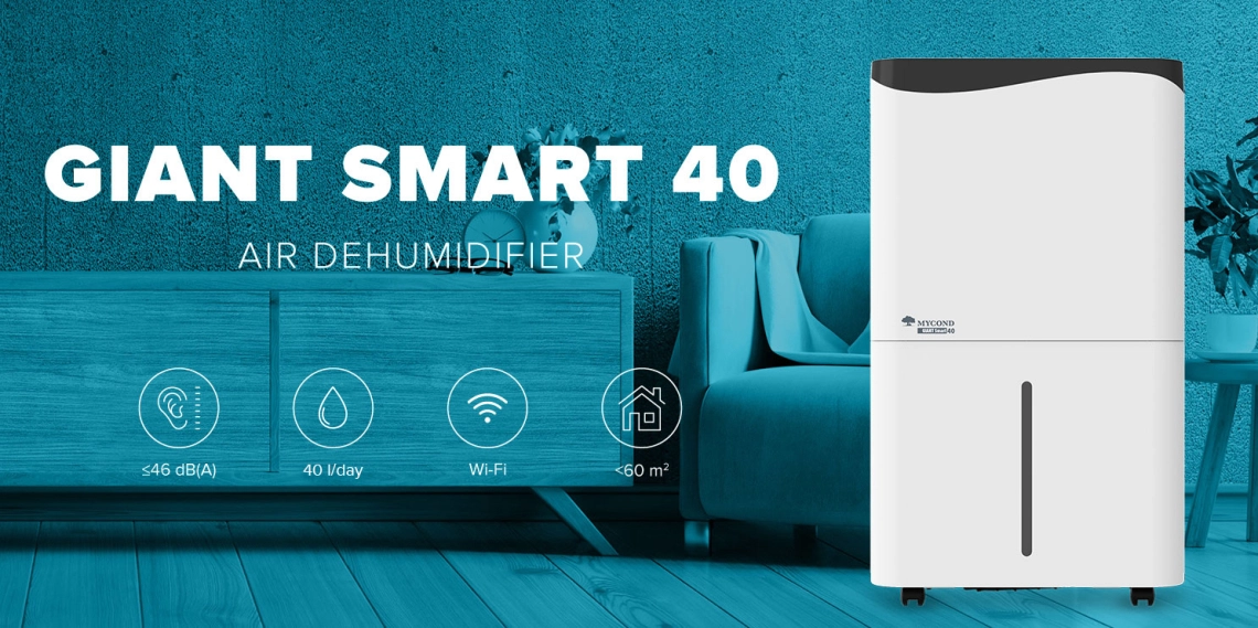 MyCond Giant Smart sērijas gaisa susinātājs dzīvojamām telpām.