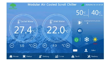 MyCond Inverter MCU-YHI vadības panelis