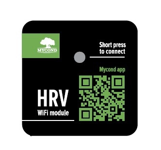 MyCond MVS***-DW HRV modulis lietojumprogrammas vadībai, izmantojot WiFi