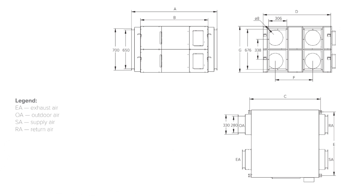 MyCond MVS***-DW Kopējie izmēri - 4