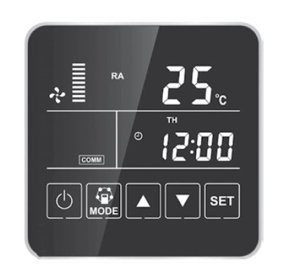 MyCond MVS***-DW ventilācijas iekārtas vadības panelis