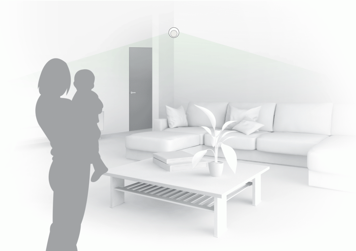MyCond Smart Zigbee PIR kustības sensors automatizētām mājas sistēmām.