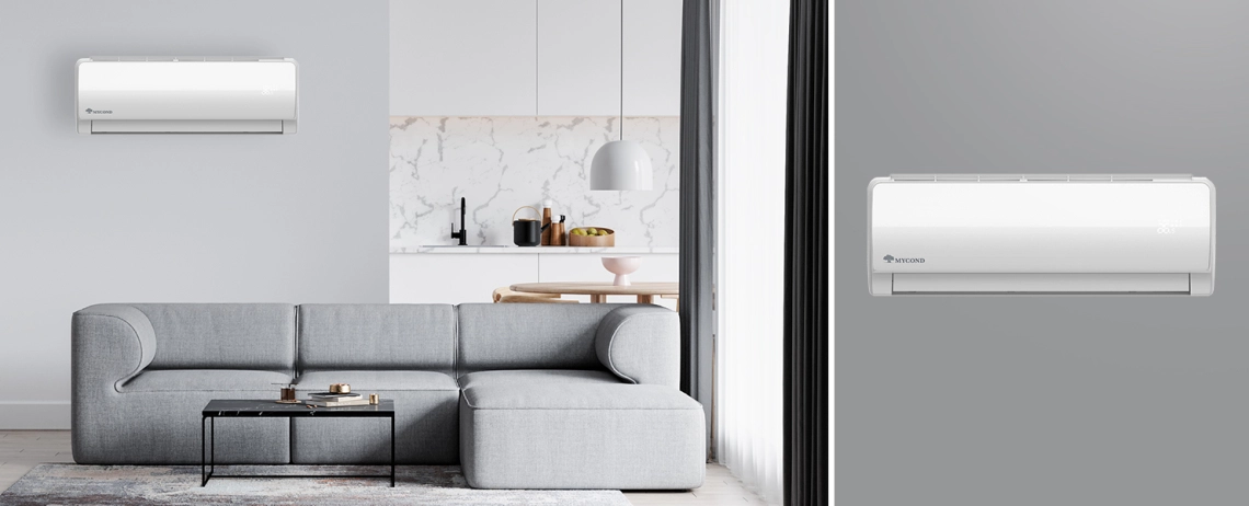 MyCond Sienas ventilatora spirāles ierīce no MHW sērijas ar elegantu dizainu.