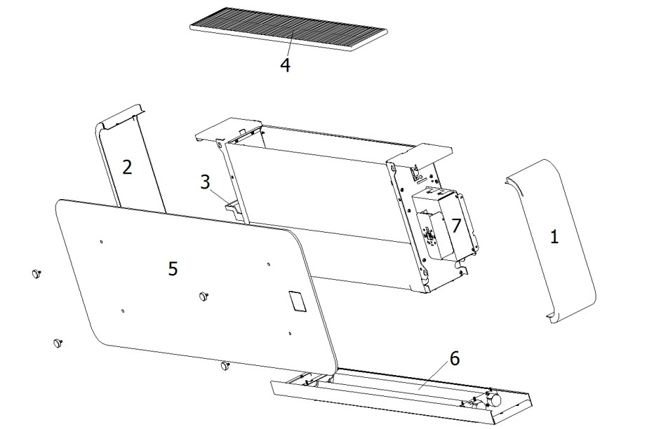 Īpaši plāns MyCond sudraba stikla sienas ventilatora spoles bloks efektīvai gaisa kondicionēšanai.