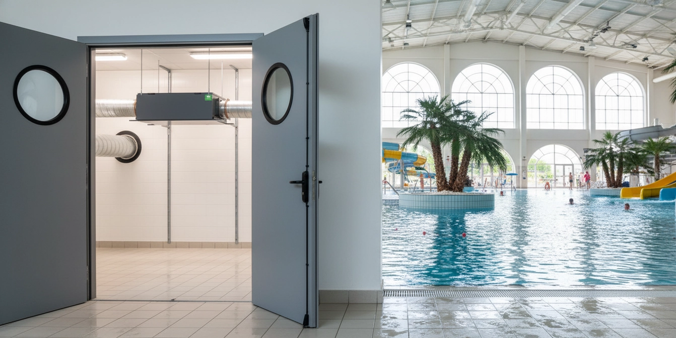 Kanālu sausinātājs baseiniem, iekārtu aizsardzība pret koroziju Mycond MSHAC