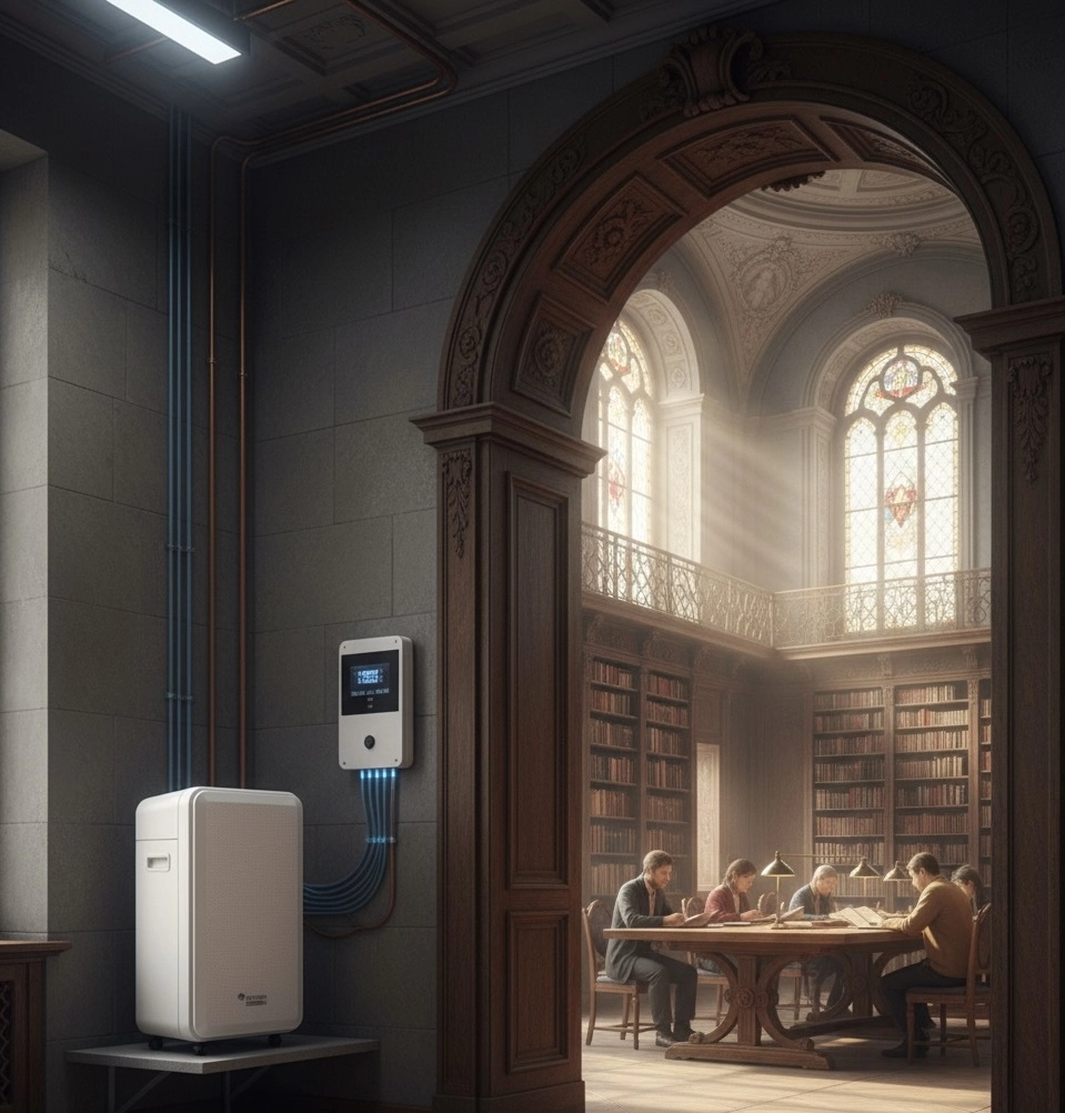 Vannas istabas mitruma noņemšanas ierīce ar pretapledošanas funkciju un stabilu darbību Mycond Roomer Smart 12