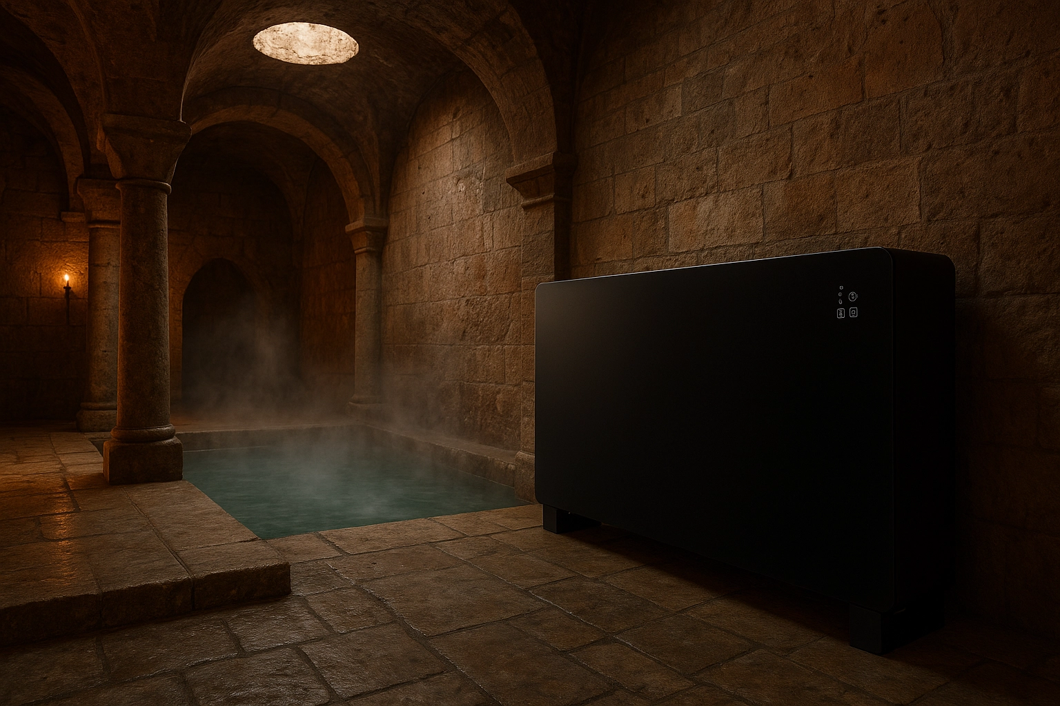 Peldbaseina mitruma savācējs ar Mycond MBA-G augstas uzticamības komponentiem