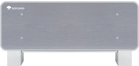 Dizaineru stāvgrīdas ventilatoru spirāles Silver Glass Low sērija