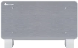 Dizaineru stāvgrīdas ventilatoru spirāles Silver Glass sērija