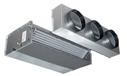HPL sērijas vidējas ESP kanālu ventilatoru spoileru iekārtas